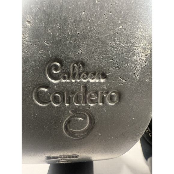 Colleen Cordero Black Suede Booties Studded Peep Toe Heels Women's Size 7.5 EUC - Picture 8 of 11